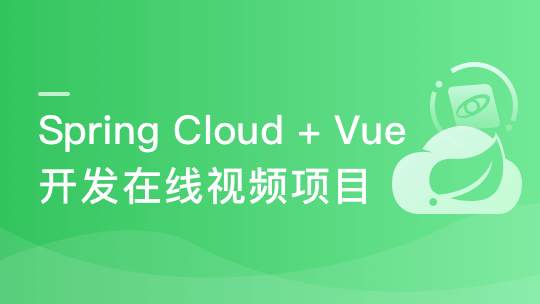 【升级版】Spring Cloud+Vue前后端分离开发企业级在线视频系统