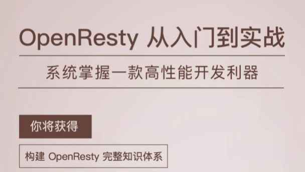 Geek – OpenResty从入门到实战